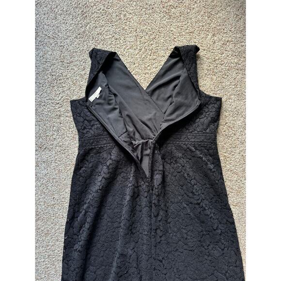LOFT Plus Dress, size 18, Black Lace, Cocktail Party, sleeveless - Picture 4 of 7